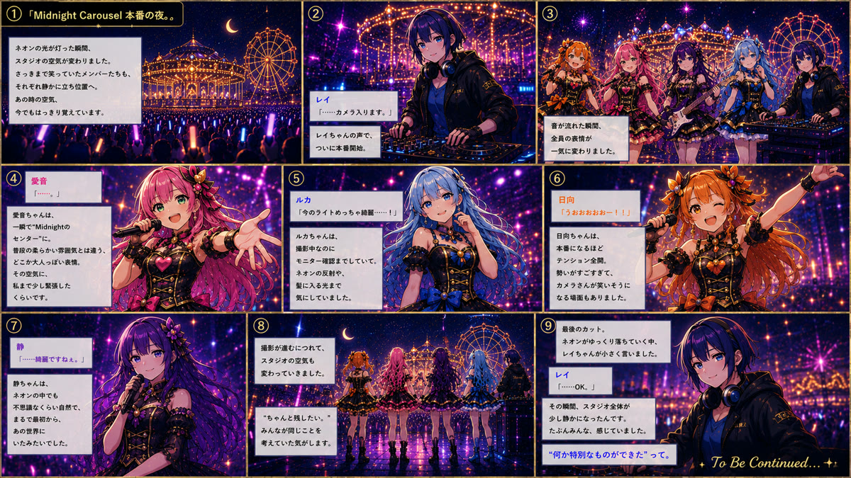 🌃「Midnight Carousel 本番の夜。」