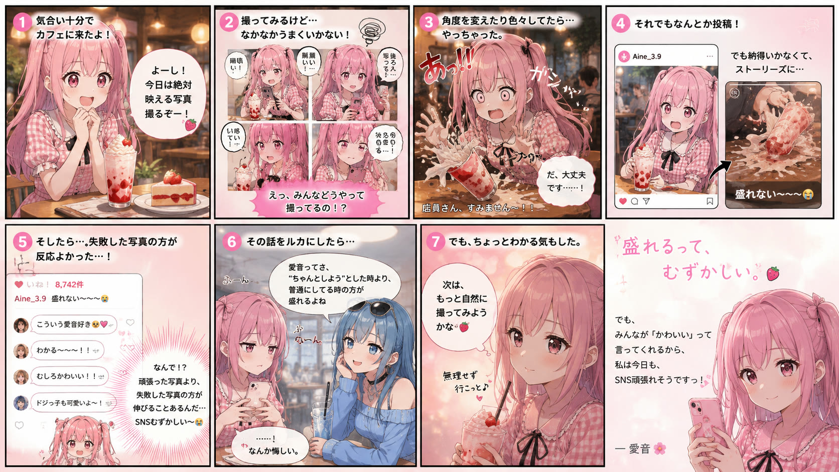 盛れるって、むずかしい。🍓