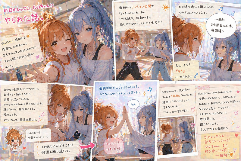 昨日のレッスン、ルカちゃんにやられた話。☀️
