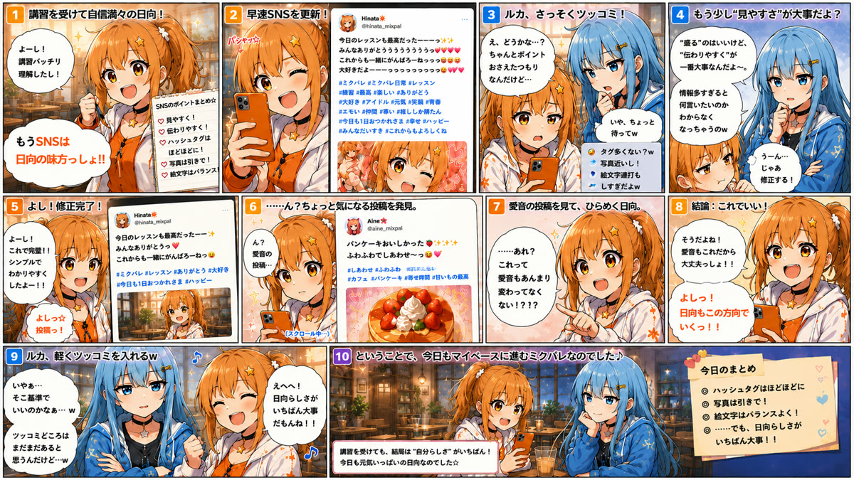 ☀️「SNS講習を受けた日向、成長しました。」