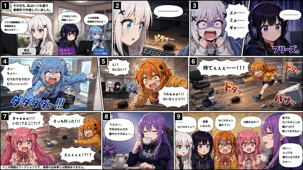 🧡「日向、Gを追いかける。」