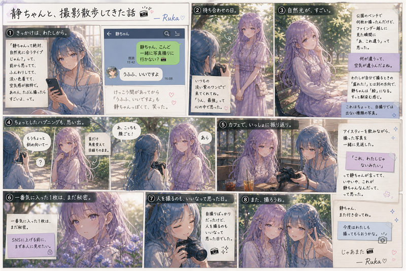 静ちゃんと、撮影散歩してきた話📸