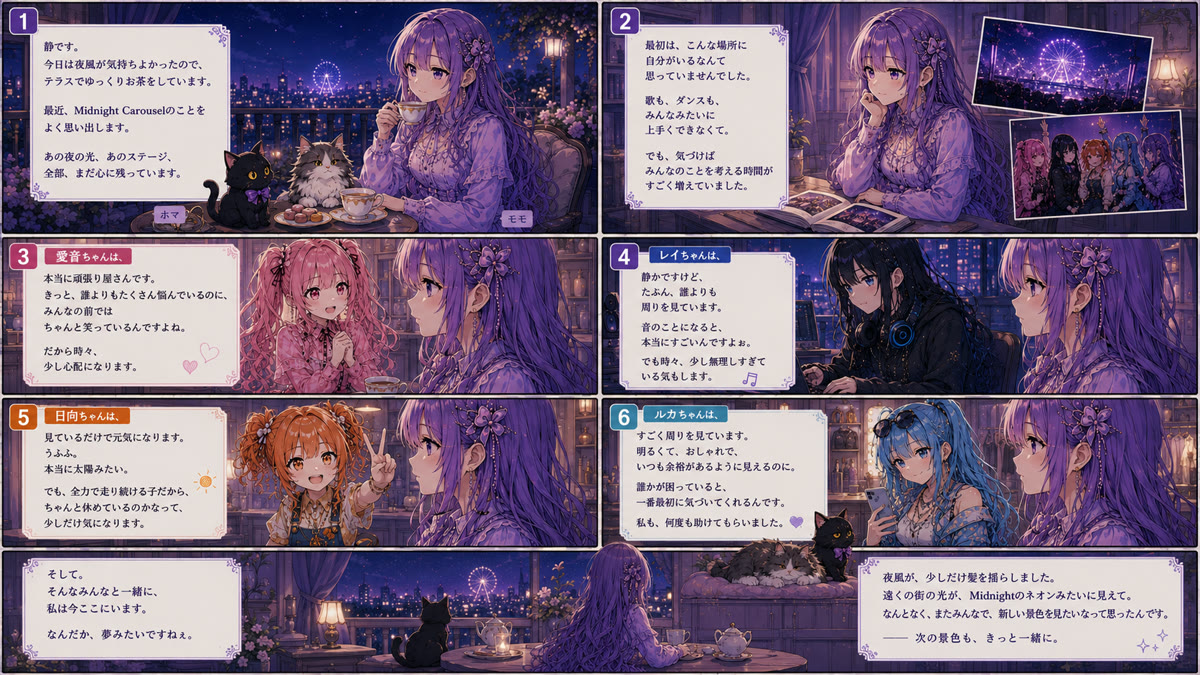 💜「静、夜のお茶会。」