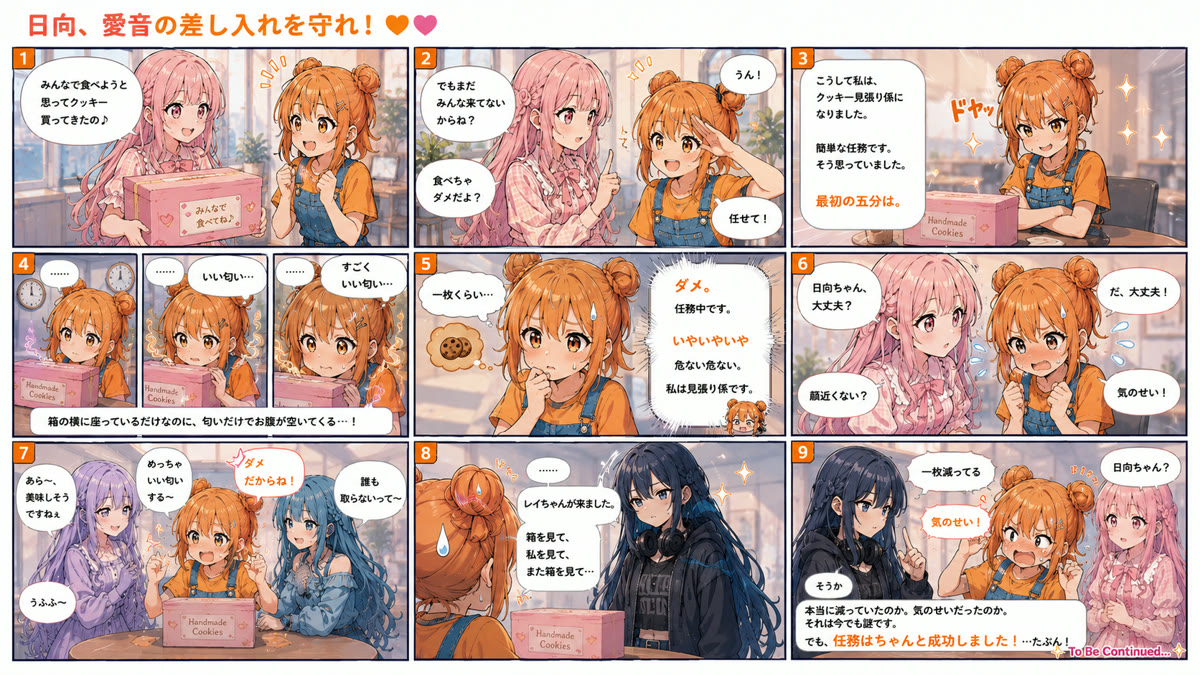 🧡🩷 日向、愛音の差し入れを守れ！