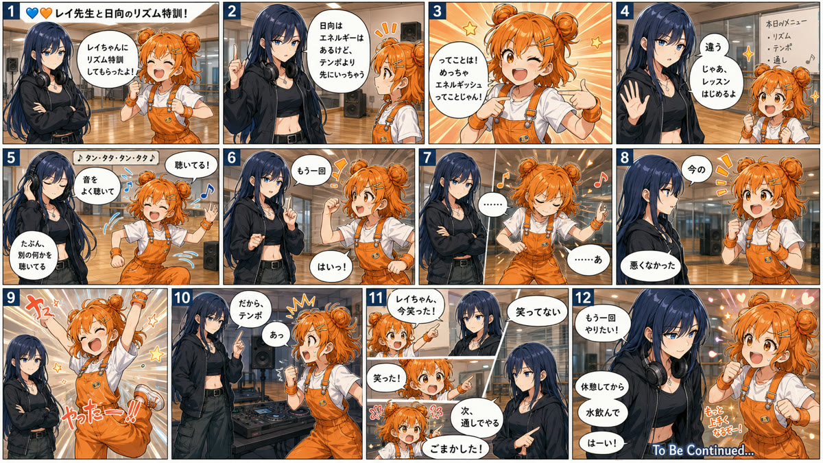 💙🧡 レイ先生と日向のリズム特訓！
