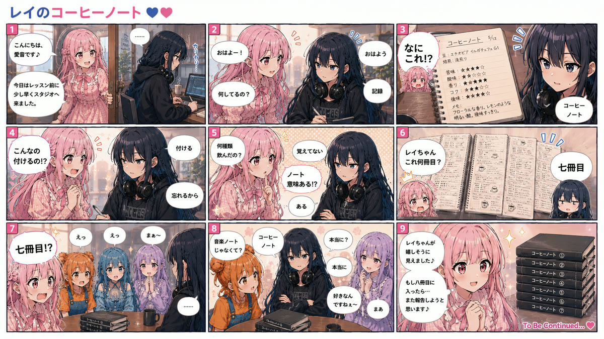 🩷💙 レイのコーヒーノート