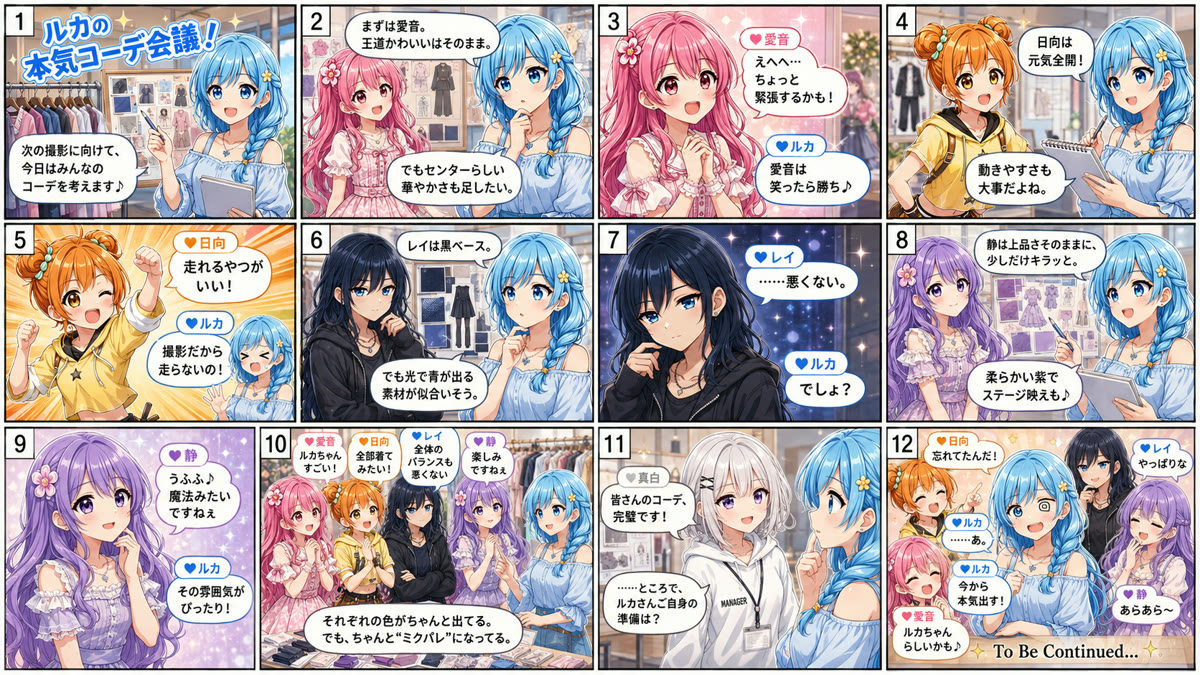 🩵 ルカの本気コーデ会議！