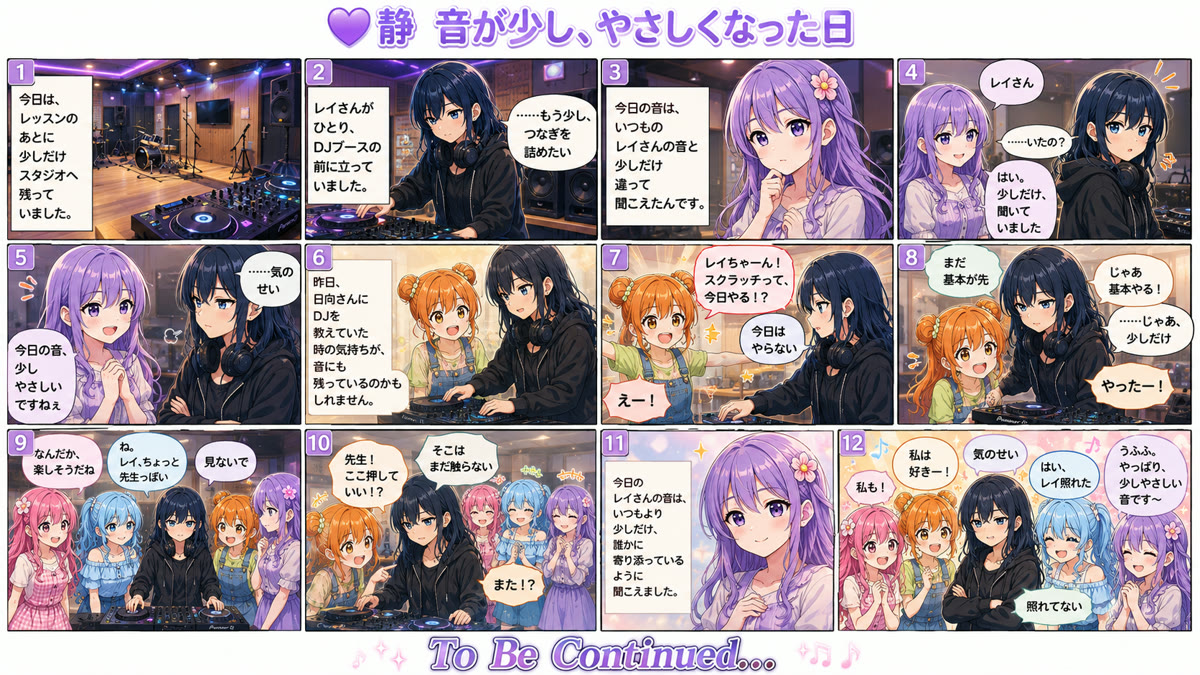 💜 音が少し、やさしくなった日
