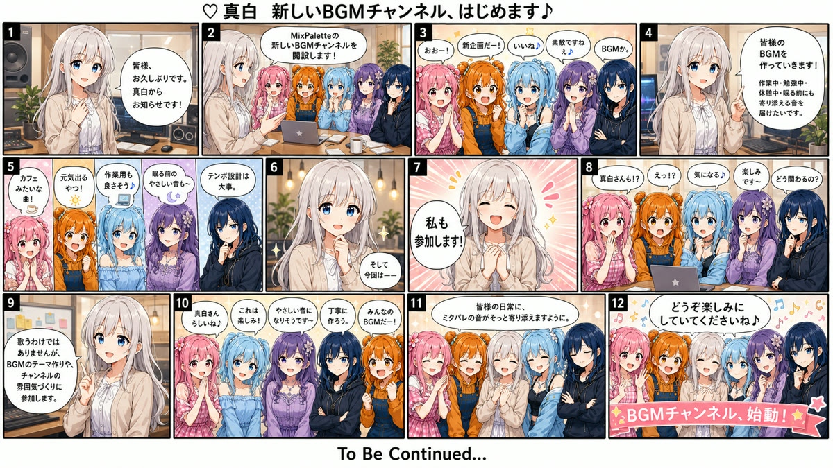 🤍 新しいBGMチャンネル、はじめます♪