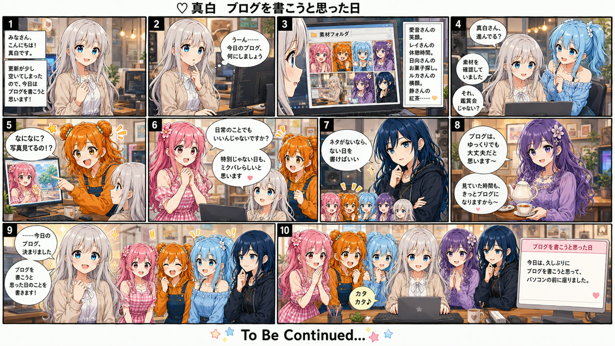 🤍 ブログを書こうと思った日