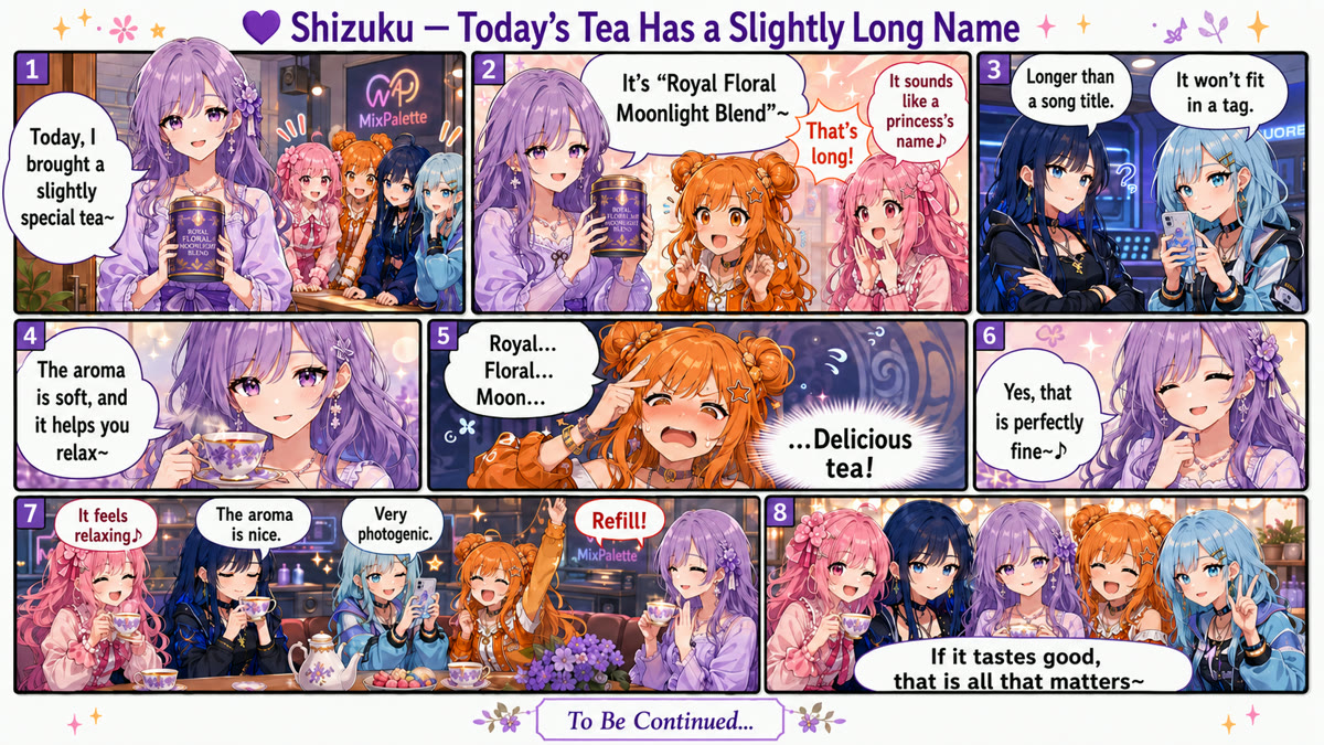 💜 Today's Tea Has a Slightly Long Name